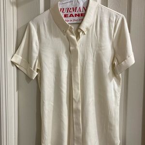 Theory silk button up top